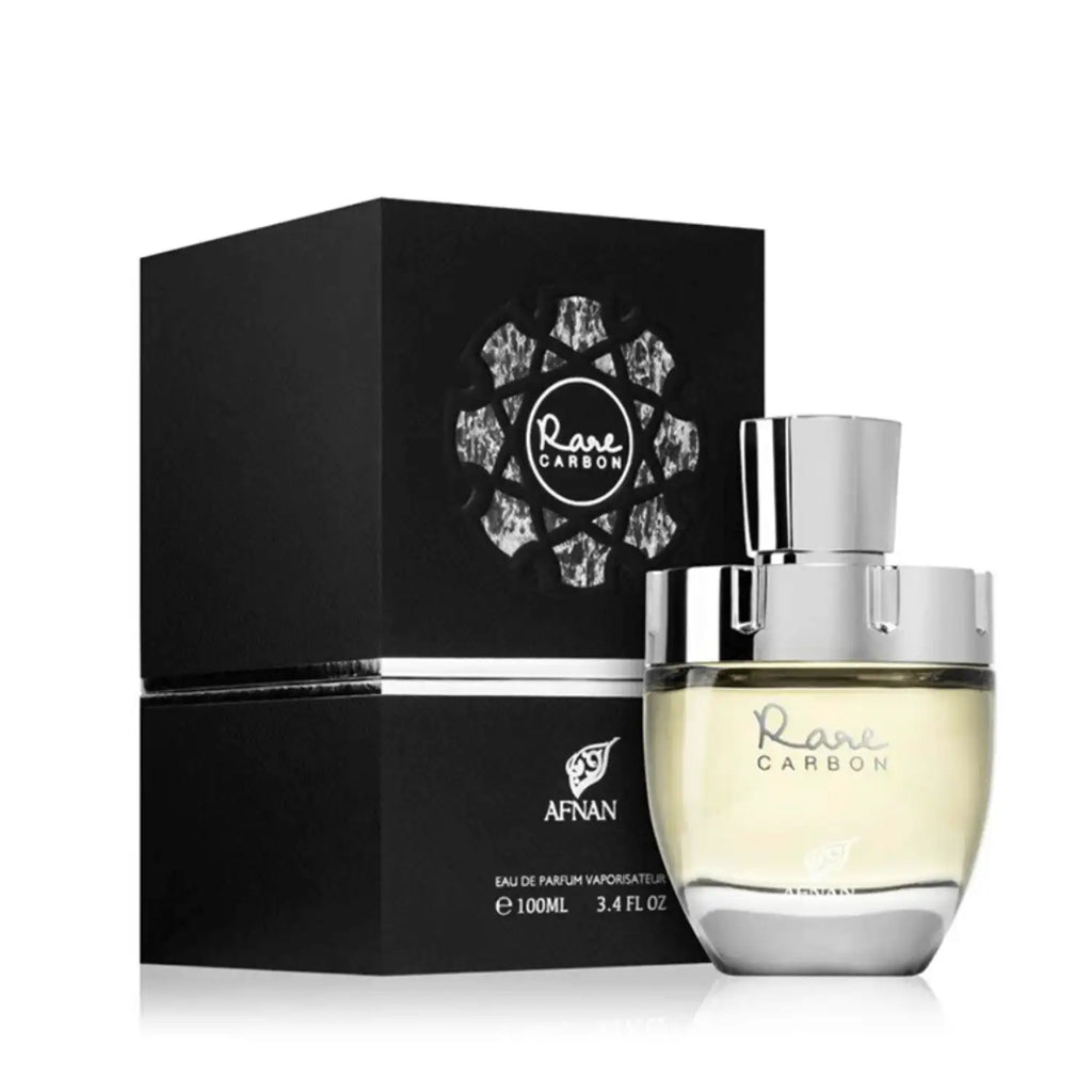 Afnan Rare Carbon Eau De Parfum 100ml – Long-Lasting Smoky and Woody Men’s Fragrance