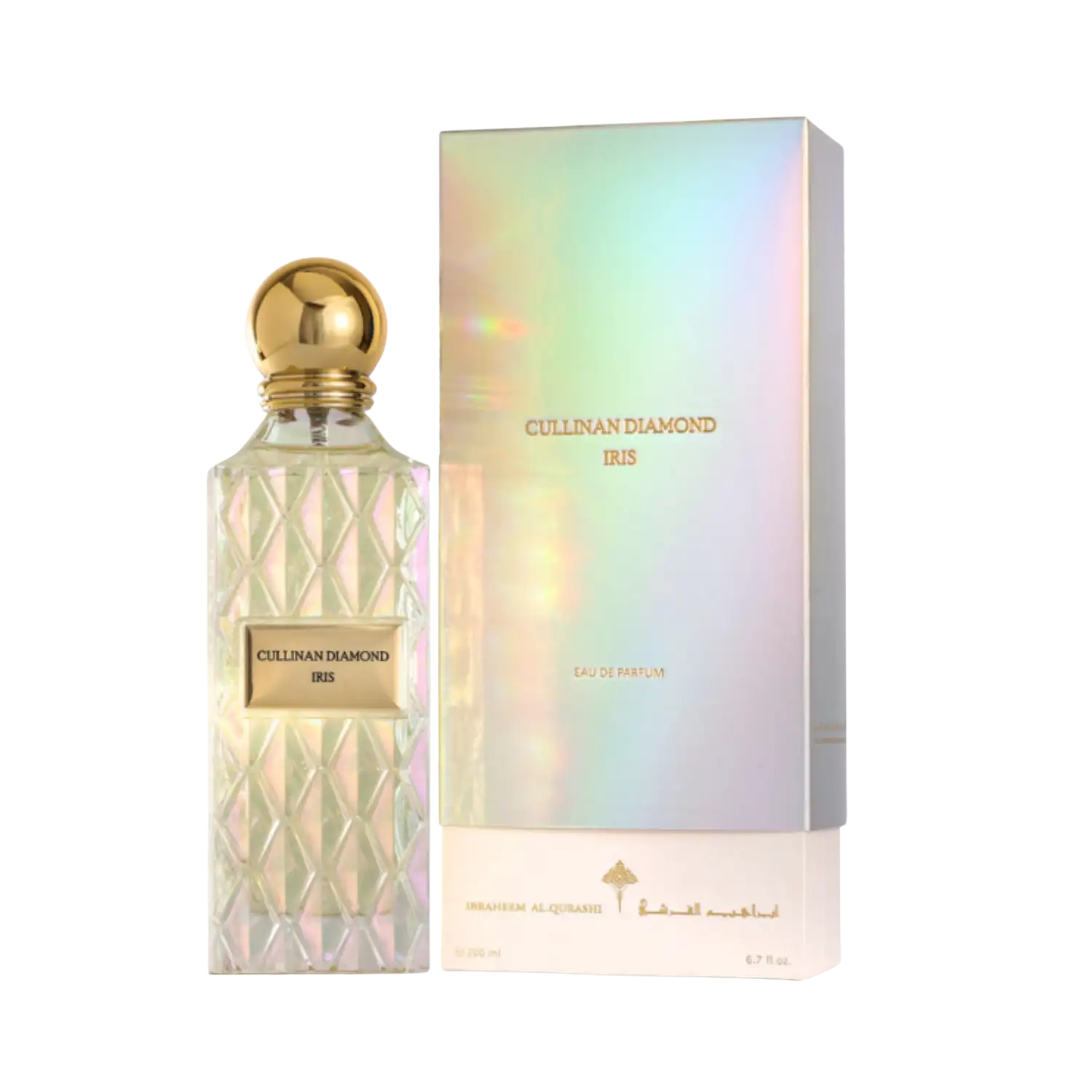 Ibraheem Al Qurashi Cullinan Diamond Iris Extrait De Parfum 200ml – Luxurious Floral and Powdery Long-Lasting Unisex Fragrance