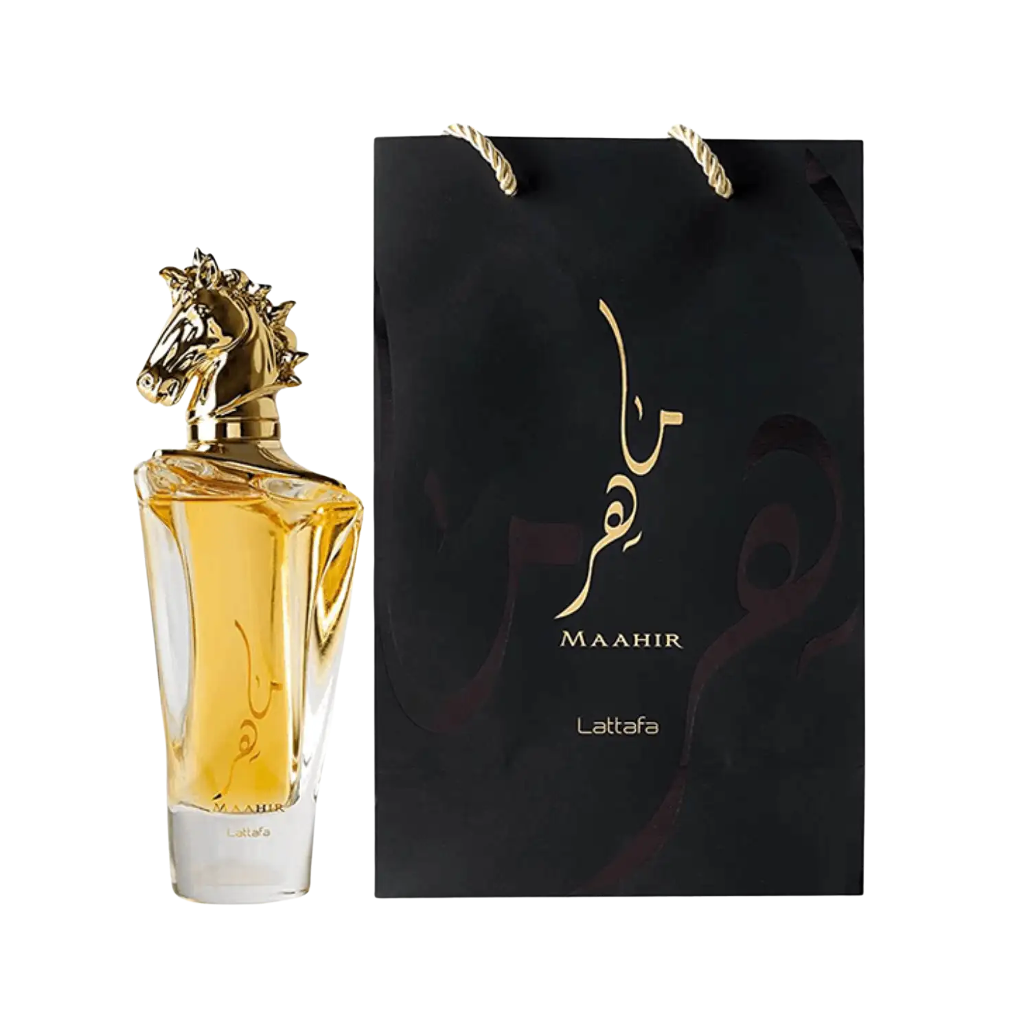 Lattafa Maahir Eau De Parfum 100ml – Warm Amber, Spicy and Woody Long-Lasting Unisex Fragrance